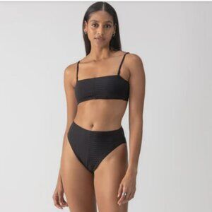 Brand New Sanctuary Refresh Rib 2-Pc Black Bikini